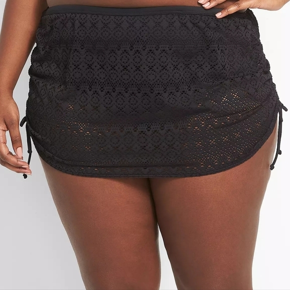 Swim by Cacique Crochet Swim Skirt Lane Bryant - Picture 3 of 8